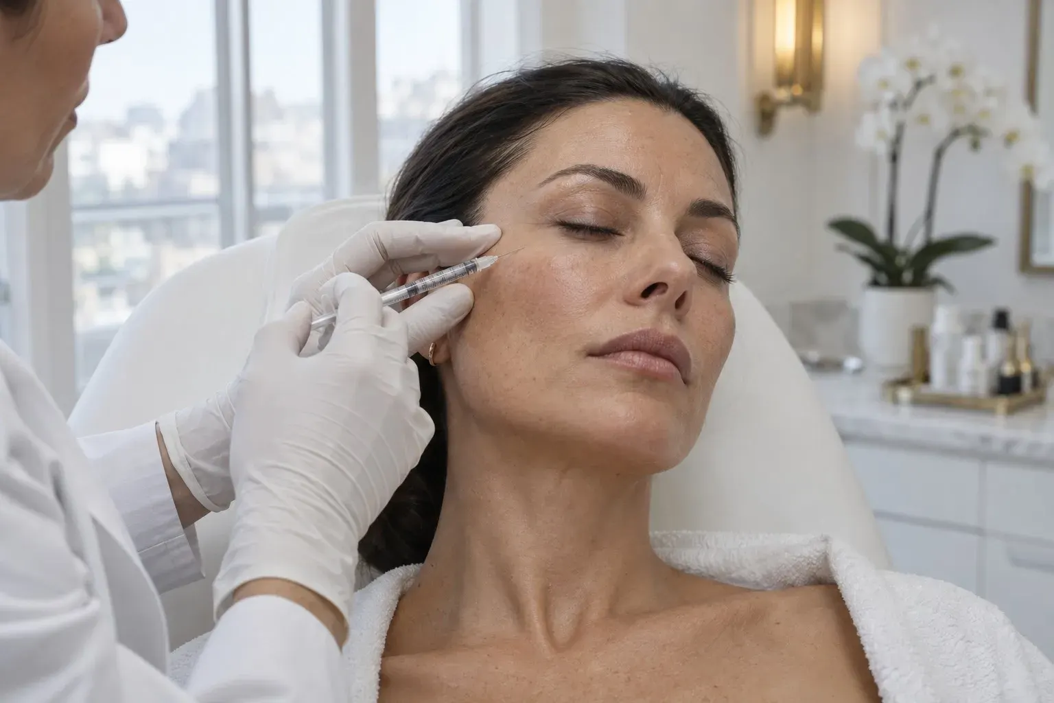 Botox injection for frown lines at Chandra Wellness Center in Ocala, FL