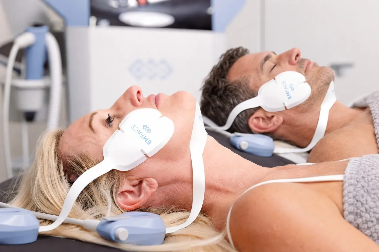 Patient receiving TMJ treatment and jaw tension relief in Ocala, FL at Chandra Wellness
