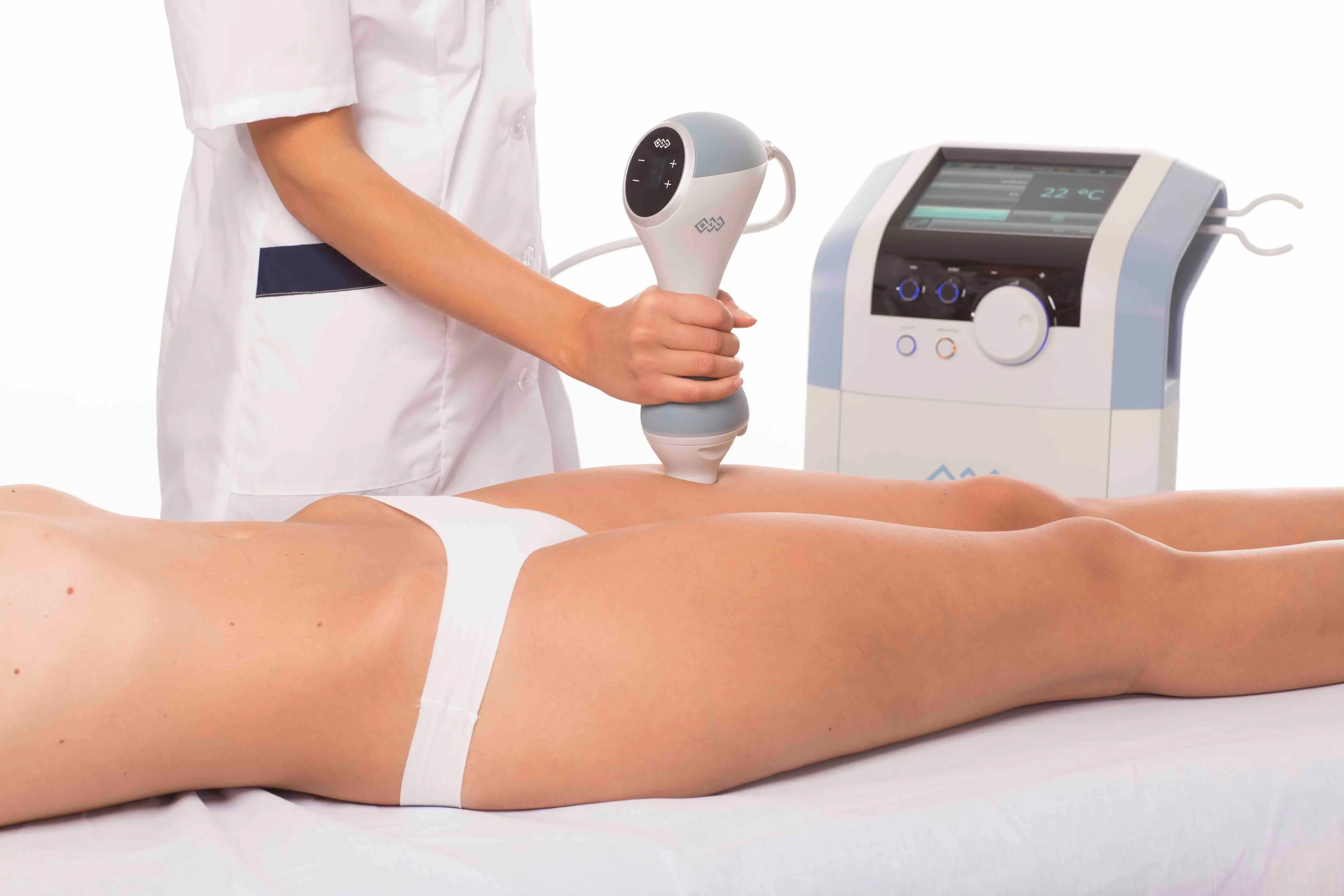EMTONE cellulite reduction treatment on the thighs at Chandra Wellness in Ocala, Florida