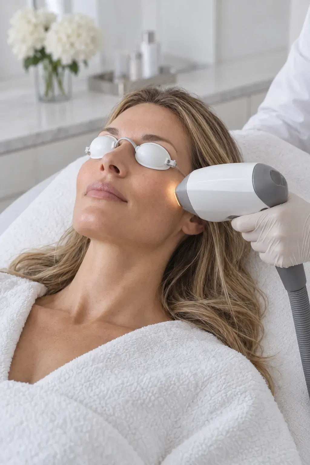 Fotona 4D non-invasive laser facelift session in Ocala, FL