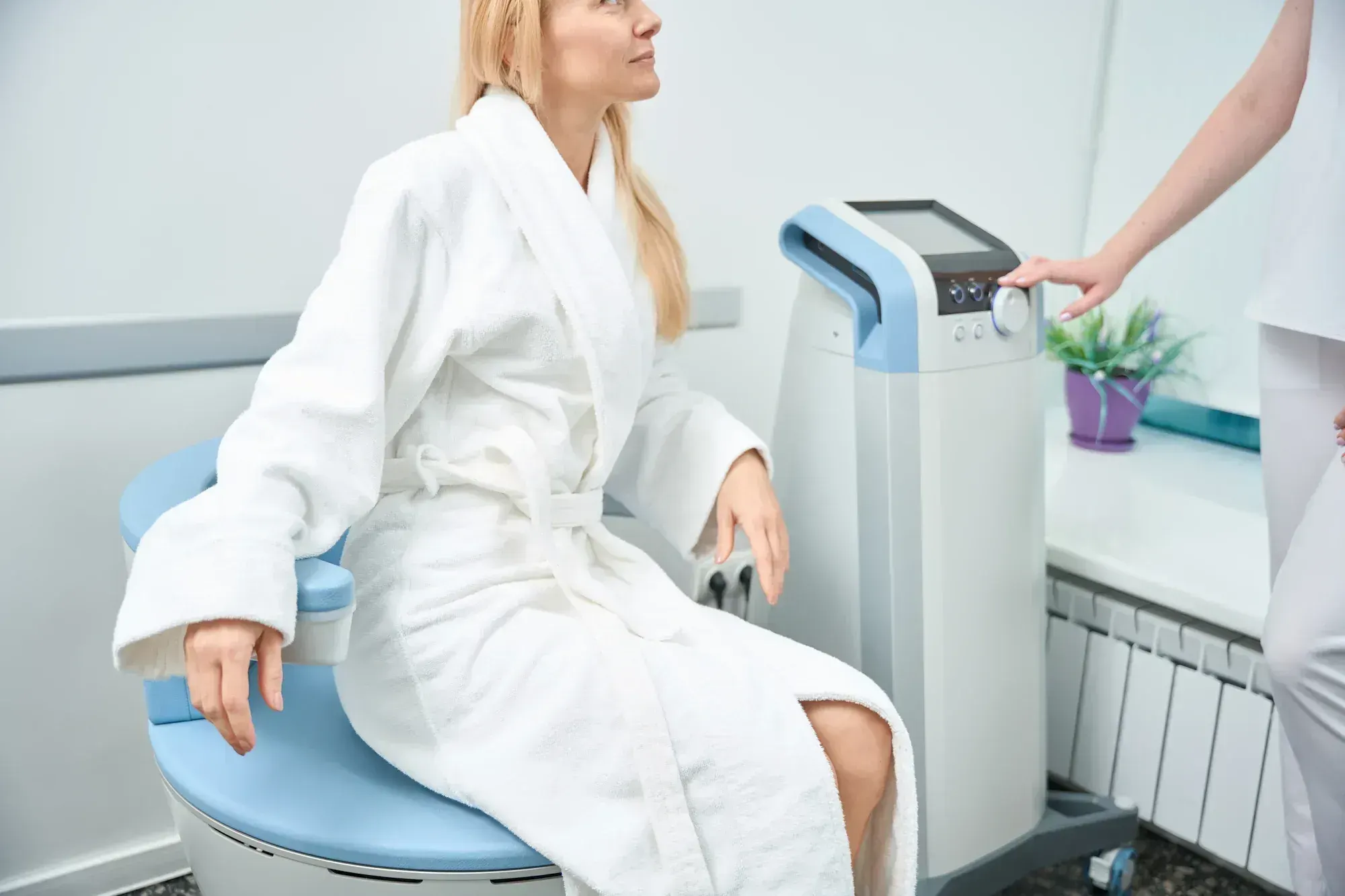 Emsella chair pelvic floor treatment at Chandra Wellness Center in Ocala, Florida