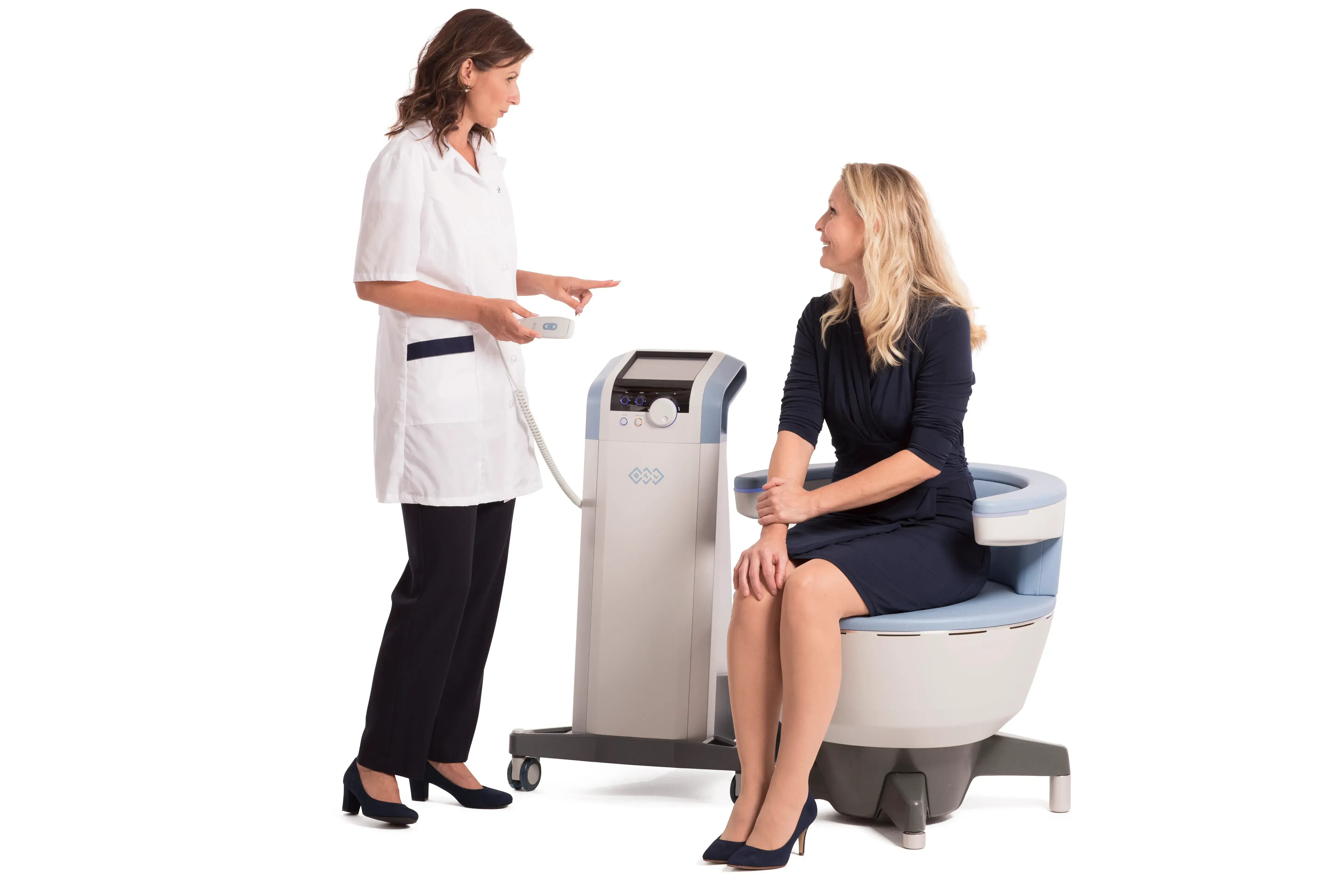 EMSELLA pelvic floor treatment chair for moms at Chandra Wellness Center in Ocala, Florida